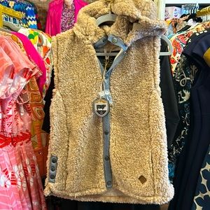 Women's Sherpa Vest with Hood